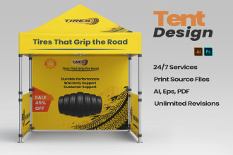 design premium trade show graphics tent canopy, banner flag and table cover