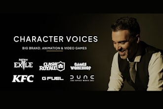 be your character voice actor