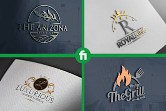 create a professional modern church, or business logo design