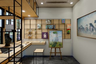 design and render realistic 3d architectural interior or exterior