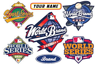 design custom world series, nba, mlb, parody and bootleg logo for your brand