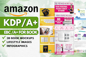 design a captivating a plus content for amazon kdp book