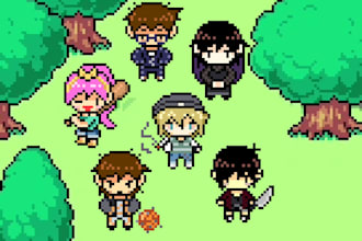 draw you an omori pixel art sprite