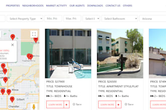 develop property real estate software and website with reso API data