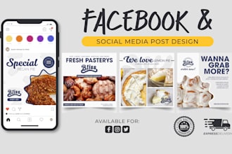 design stunning social media posts for facebook, twitter, and linkedin