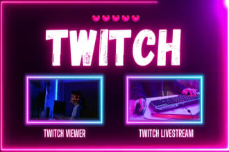 do real twitch channel promotion to real audience to reach affiliate, partner