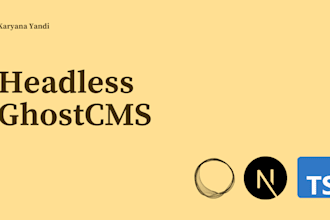 build headless ghost cms sites with react nextjs