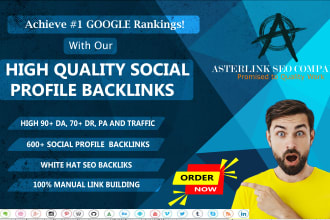 do high quality social profile backlinks for your website growth