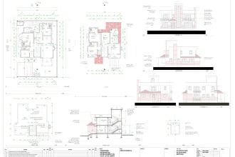 draft detailed architectural drawings and blueprints on archicad