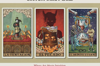 draw tarot card, playing card, or any illustration