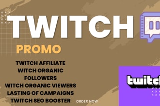organically promote twitch channel and channel