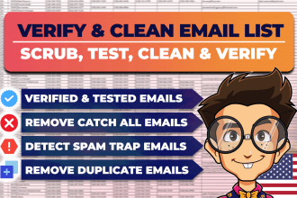 clean, scrub your old email lists bringing them back to life