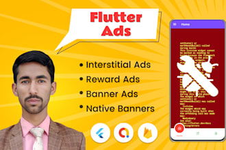 implement admob ads in flutter and generate apk  ipa