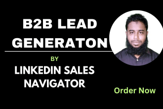 do b2b lead generation for your business by  linkedin sales navigator