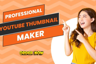 design catchy youtube thumbnail, facebook banners and ads