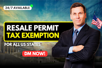 get a sales tax permit, resale permit or tax exemption certificate