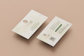 design a modern minimalist business card