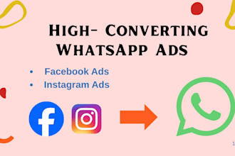 create facebook and instagram ads that drive whatsapp leads