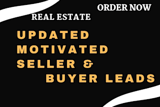 provide update motivated seller leads with bulk skip tracing