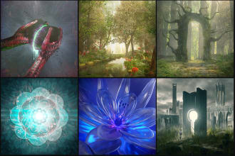 professionally design a creative 3d album cover art