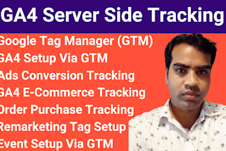 set up ga4 server side tracking using gtm, google analytics 4 event tracking