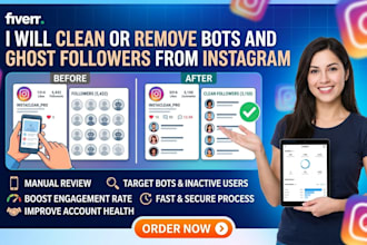 remove bots, fake and ghost followers from instagram