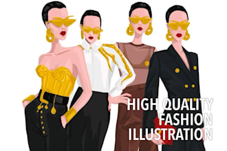 draw a fashion illustration or sketch