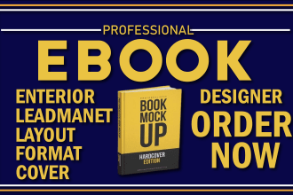 design pdf, lead magnet ebook interior, book cover canva ebook design