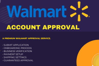 setup onbaording and approve walmart seller account