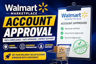 setup onbaording and approve walmart seller account