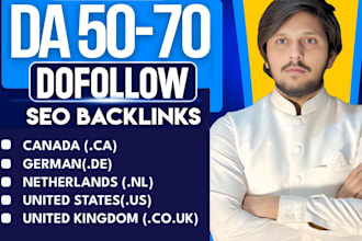 high da canada ca , dutch nl, german de, usa us, uk dofollow SEO backlinks