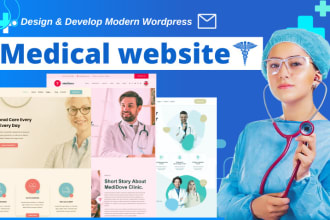 design medical healthcare website and dental website