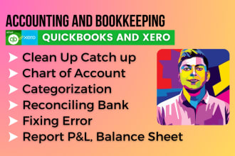 do quickbooks clean up or setup, xero online bookkeeping and bank reconciliation