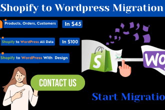 do shopify to wordpress woocommerce store data migration