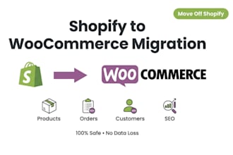 migrate shopify to wordpress woocommerce, full store data transfer, products