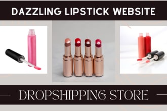 design lipstick website lipgloss shopify store lipstick shopify dropshipping