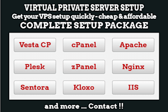 setup your vps or dedicated server