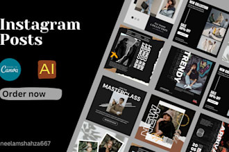 design custom social media posts and editable canva templates in 1 hour