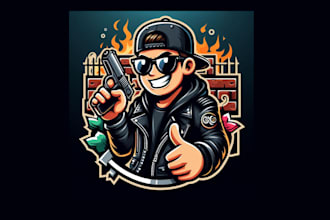 design bad boys mascot logo  for you in just 1 day