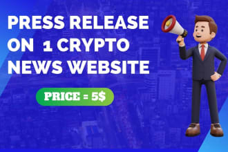 get your crypto press release published on crypto news website
