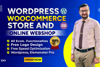 design ecommerce store and online webshop using wordpress woocommerce