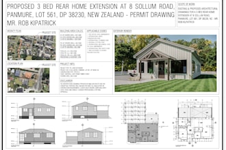 redraw floor plan, elevation, section and site plans in autocad 2d