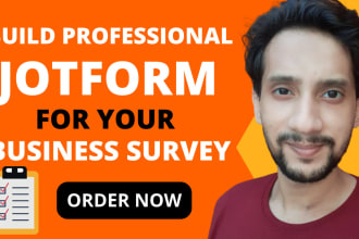 design custom jotform for your business and do workflow optimization