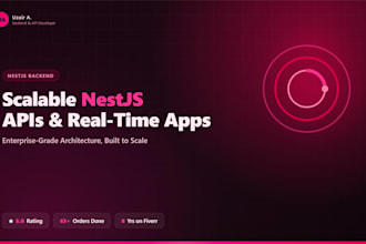 build scalable nestjs apis and real time apps
