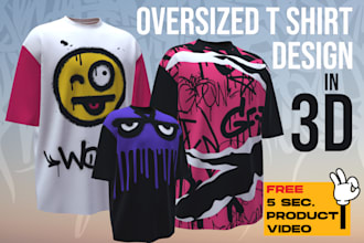 design streetwear clothing merch graphic oversized t shirt
