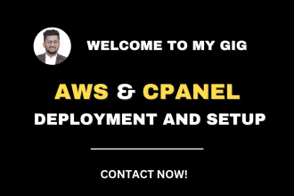 fix deploy and setup a webapp on aws and cpanel