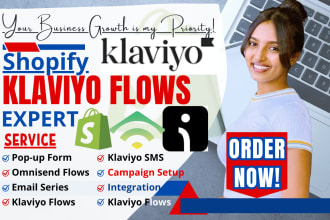 klaviyo, omnisend flows, email flows, email series for shopify klaviyo marketing