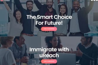 build websites for study abroad consulting agencies immigration school, colleges
