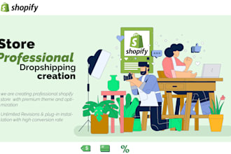 design professional shopify dropshipping store for you