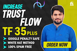 increase majestic trust flow tf 40 plus authority manual dofollow seo backlinks